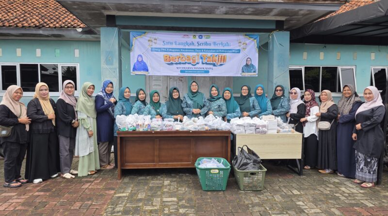 Satu Langkah, Seribu Berkah Kelurahan Pondok Rajeg Berbagi Takjil